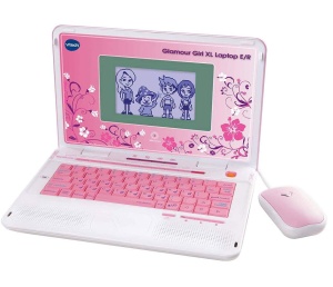 Laptop educational VTech Glamour Girl XL, 240 jocuri, 2 limbi