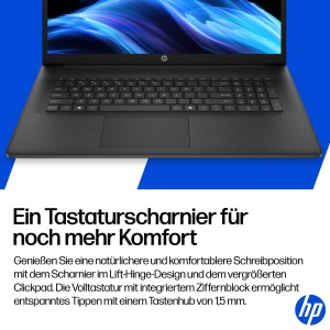 Laptop HP 17,3 FHD, AMD Ryzen 3, 8 GB RAM, 512 GB SSD, Negru - Img 6
