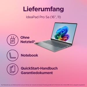 Laptop Lenovo IdeaPad Pro 5 16 2.8K OLED AMD Ryzen 9 32GB RAM 1TB SSD - Img 9
