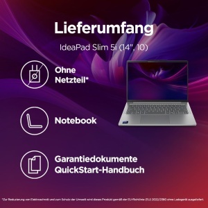 Laptop Lenovo IdeaPad Slim 5i 14 OLED Intel Core Ultra 9 1TB SSD 32GB RAM Gri - Img 8