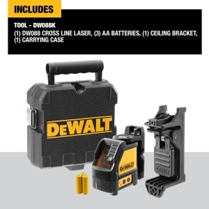 Laser de nivelare Dewalt DW088K, rosu, auto-nivelant, 15 m vizibilitate - Img 2