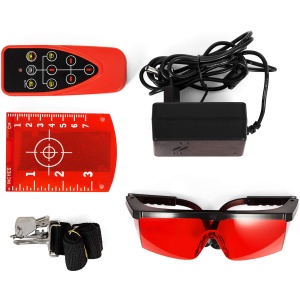 Laser Rotativ VEVOR, max. 250 m, auto-nivelare, IP54, cu telecomanda - Img 2