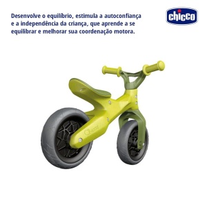 Laufrad Chicco Eco Green Hopper, 18-36 luni, 80 plastic reciclat, roti anti-pana - Img 4