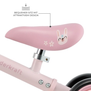Laufrad Kinderkraft Cutie Flash, cu LED-uri, fara pedale, 1-3 ani, Rosa - Img 4