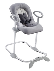 Leagan ergonomic Beaba Up Down III reglabil pe inaltime gri melanj pentru bebelusi - Img 3