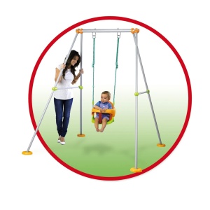 Leagan pentru copii Smoby Swing Plus, structura metalica, inaltime 180 cm - Img 2