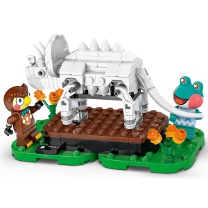 LEGO Animal Crossing 77056 Museum Set cu Minifigurine si Fosile Triceratops - Img 4