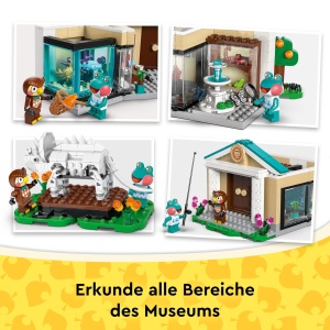 LEGO Animal Crossing 77056 Museum Set cu Minifigurine si Fosile Triceratops - Img 8