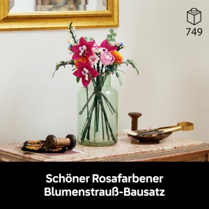 LEGO Botanicals Set 10342 Buchet de Flori Roz pentru Decor Creativ - Img 2