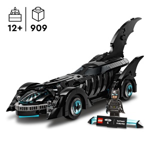 LEGO DC Batman Forever Batmobil Supererou Vehicul cu Minifigurina - cu cockpit care se deschide si interior detaliat - Cadou pentru baieti cu varsta d - Img 3
