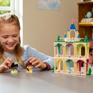LEGO Disney Princess 43291 Castelul Mini-Printeselor Belle si Tiana 3 Etaje 358 Piese - Img 9