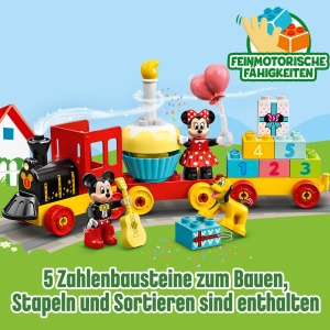 LEGO DUPLO 10941 Disney Mickey si Minnie Tren aniversar cu figurine si accesorii - Img 4