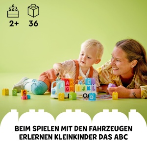 LEGO DUPLO ABC-Lastwagen 10421 Camion cu Litere si Figurine pentru Copii 2 - Img 2