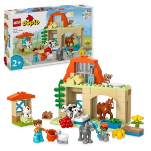 LEGO DUPLO Town 10416 Set Ferma cu Animale Montessori 74 Piese