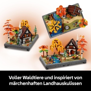 LEGO Icons 11372 Set Constructie Landhausgarten Elemente Toamna 1102 Piese - Img 3