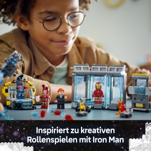LEGO Marvel 76315 Iron Mans Labor Set de Constructie cu Minifigurine si Mech - Img 6