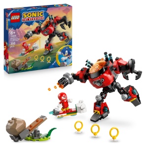 LEGO Sonic 77005 Knuckles vs Dr Eggman Mech cu Minifigurine si Accesorii Interactive
