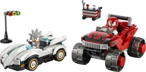 LEGO Sonic The Hedgehog Silvers Auto vs Knuckles Monstertruck 77118 Set Constructie 378 Piese - Img 9
