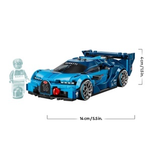 LEGO Speed Champions Bugatti Vision Gran Turismo 77253 Masina de jucarie pentru copii si colectionari 284 piese - Img 8