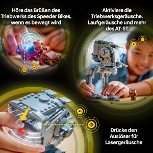 LEGO Star Wars 75424 AT-ST Interactiv cu Minifigurine si Functii SMART - Img 6
