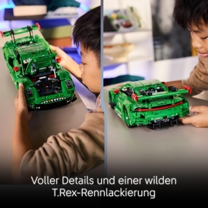 LEGO Technic Porsche 911 GT3 R Rexy AO Racing 42224 1313 Piese Design Dino - Img 4