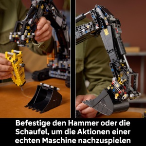 LEGO Technic Volvo EC500 Hybrid Bagger 42215 Motorizat Functii Realiste - Img 4