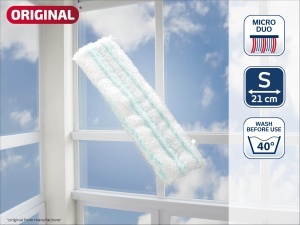 Leifheit Ersatzpad Window and Frame Cleaner S Microfibra cu Perii Speciale Lavabil - Img 2
