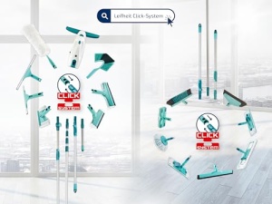 Leifheit Set CLEAN Twist M Flat Mop Ergo 2.0, mop de podea cu capac supersoft pentru curatarea umeda pe parchet, laminat si lemn natural, mop cu sistem de clic, mop cu tehnologie centrifuga - Img 9