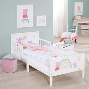 Lenjerie de pat copii roba Peppa Pig 100x135 cm bumbac albroz - Img 7