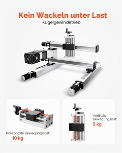 Linearantrieb CNC VEVOR CFJY90-1605-C-100-SL, 100 mm, cu Handrad, Precizie C7 - Img 5