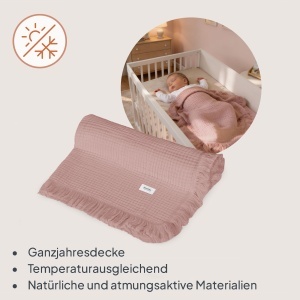 Lionelo Bamboo Blanket Babydecke 100x70cm 100 Bumbac Antibacterian - Img 4