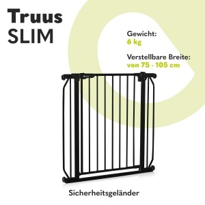 Lionelo Truus Slim Poarta de Siguranta Reglabila 75-105 cm Sistem de Blocare Automata Inaltime 77 cm - Img 2