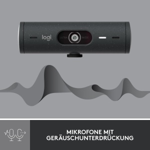 Logitech Brio 500 Webcam Full HD 1080p Auto-Lumina USB-C Graphit - Img 5