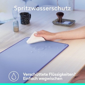 Logitech Desk Mat Studio Series Lilac Antiderapanta Rezistenta la Apa - Img 3