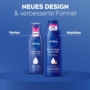 Lotiune hidratanta NIVEA Reichhaltige Body Milk, 250 ml, cu Hyaluron si Ulei de Migdale - Img 3
