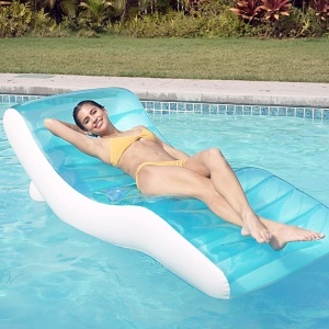 Lounge pentru piscina Intex Splash Lounge 191 cm x 99 cm, albastru, 220 lb - Img 2