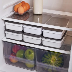 Lunchbox Cloer 800S1-1 XXL 2100ml Alb Bento Box 5 piese Capac etans - Img 9