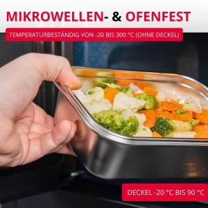Lunchbox din inox Westmark, 600 ml, sigilata, BPA-free, argintie - Img 5