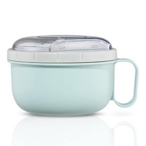 Lunchbox Xavax 1100 ml, pastellblaugrau, ideal pentru birou si picnic