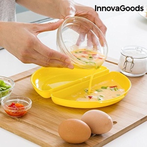 Maker omleta InnovaGoods pentru microunde, galben, usor de utilizat - Img 4