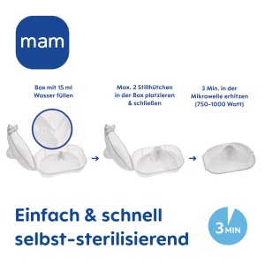 MAM Set 2 Brusthutchen S 17mm SkinSoft Silikon Contact Maxim - Img 7