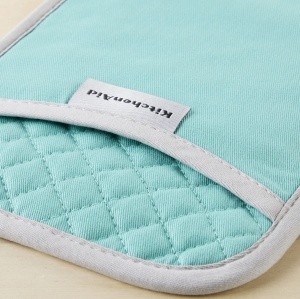 Manusi de bucatarie KitchenAid Asteroid, set 2 bucati, Aqua Sky, 17.8x25.4 cm - Img 4