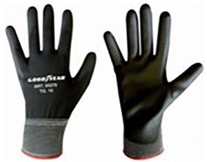 Manusi de Protectie Goodyear, Poliester si Poliuretan, Marimea 10, Culoare Neagra