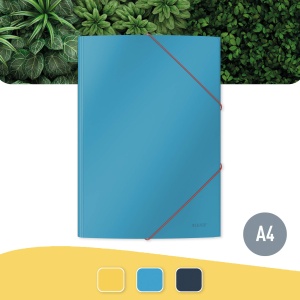 Mapa cu prindere pe colt Leitz A4, 150 foi, culoare albastru deschis, Cosy 30020061 - Img 2