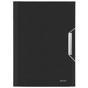 Mapa de Proiect Leitz 39570094, A4, 6 compartimente, PP, negru satinat - Img 3