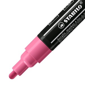 Marker acrilic STABILO FREE T300, 20 culori, uscare rapida, rezistent la lumina - Img 3