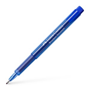 Marker Faber-Castell Broadpen 0,8 mm, 10 bucati, culoare albastra - Img 2