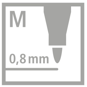 Marker STABILO pointMax cu varf din nylon, 0.8 mm, 24 culori - Img 10