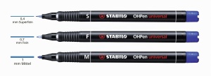 Marker universal STABILO OHPen, 3 grosimi, 8 culori disponibile - Img 6