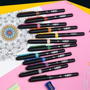 Markere BIC Intensity Premium, 12 culori, 0.73 mm, cu grip din cauciuc - Img 6